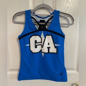 California Allstars Practice Wear Tank, Size Medium Allstar cheerleading cheer